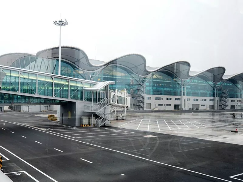 Edificio de estructura de acero del aeropuerto de gran altura