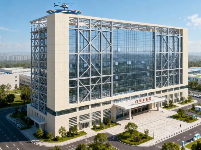 Edificio hospitalario de metal prefabricado de gran altura Edificio hospitalario de metal prefabricado de gran altura