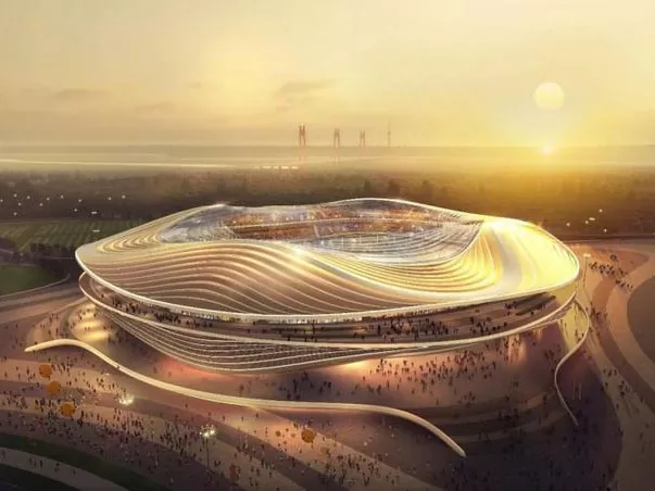Estructuras de acero de gran capacidad para el estadio