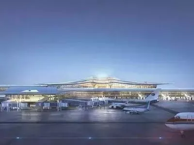 Edificios de aeropuerto de estructura de metal
