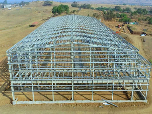 Construcción de almacén de estructura de acero práctica y hermosa