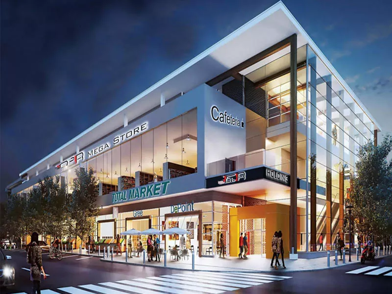Centro comercial de compras de marco de acero