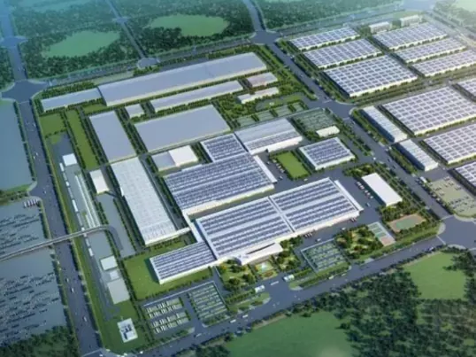 Parque industrial de estructura de acero